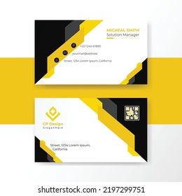 Professional corporate minimalist modern simple business card Design


