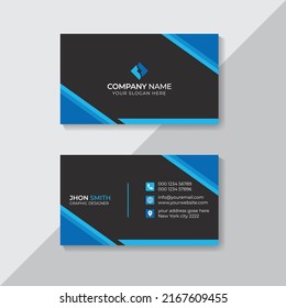 Professional Corporate Modern Business Card Design Template
