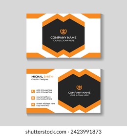 Professional corporate modern business card design template