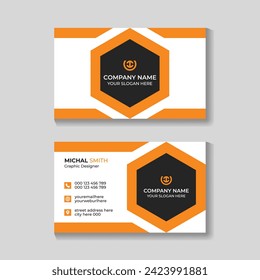 Professional corporate modern business card design template