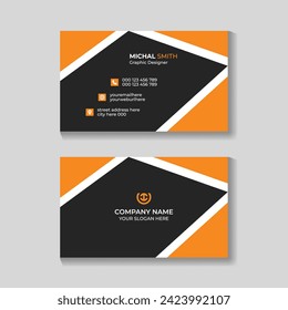Professional corporate modern business card design template for your company