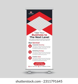 Professional Corporate Modern Business Roll Up Banner Design Template