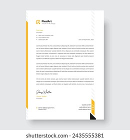 Professional corporate modern letterhead design, creative modern letter head design template