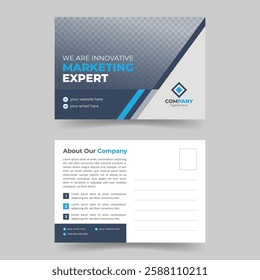 Professional Corporate Postcard Layout Design