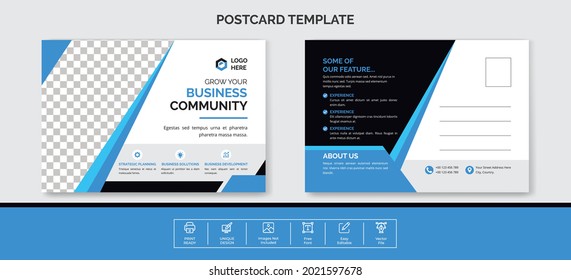 Diseño de plantillas de postales para empresas profesionales	
