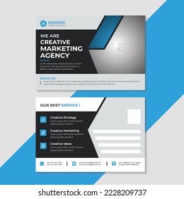 professional corporate postcard template design