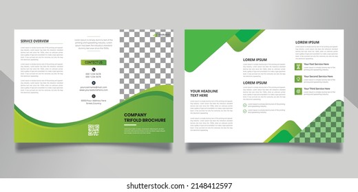 Professional corporate trifold brochure template for your business.