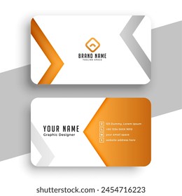 professional corporate visiting card layout a ready to print vector  
