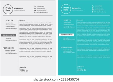 Professional Cover letter template Design