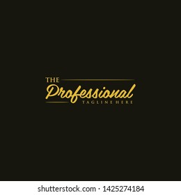 The Professional Creative Brand Text Logo Design