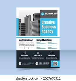 professional creative business agency flyer template design