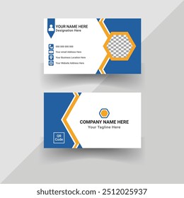 Professional Creative Business Card Design Template layout.