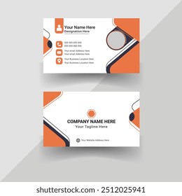 Professional Creative Business Card Design Template layout.