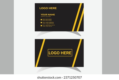 Plantilla de tarjeta profesional y creativa.