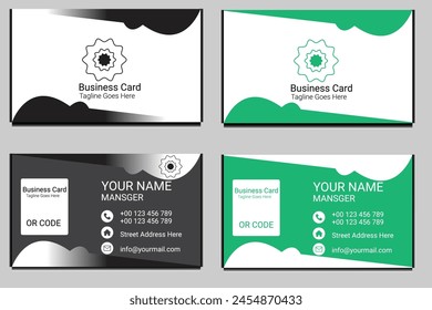 Professional and Creative Business Card Template (with two color)