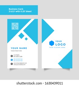 Professional creative business card vector template