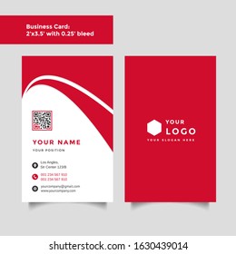 Professional creative business card vector template