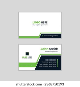 professional and creative Business card  or visiting card design for your office identity.