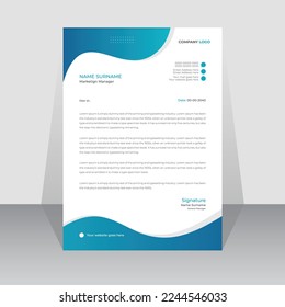 Professional creative business letterhead template design