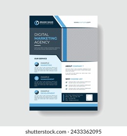 Professional and creative corporate business flyer template.