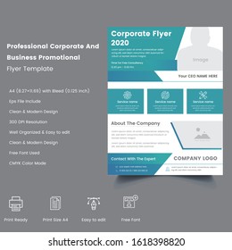 Professional creative Corporate And Business Promotional Flyer Template 