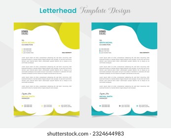professional and creative corporate business style letterhead design