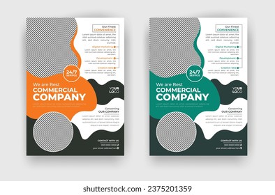professional and creative corporate flyer design vector template