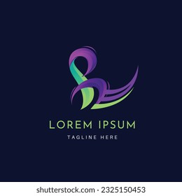 Professional creative corporate modern abstract monogram business logo design template for your company