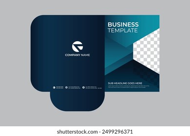 Professional creative corporate presentation document folders for your business. Modern presentation folder template design. Unique real estate File Cases.