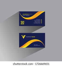 plantilla de tarjeta profesional creativa de vector empresarial 