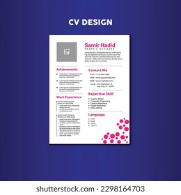 plantilla de diseño cv profesional y creativo