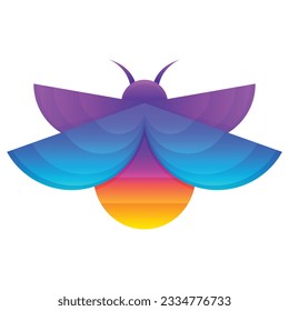 Professional and creative firefly logo design template looking amazing