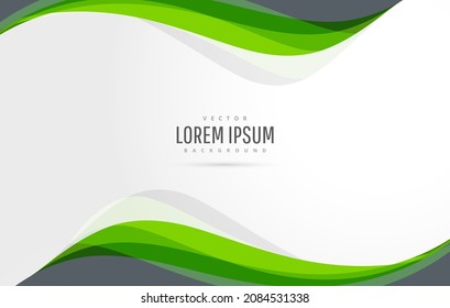 professional creative green wavy design