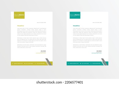 professional creative letter head template