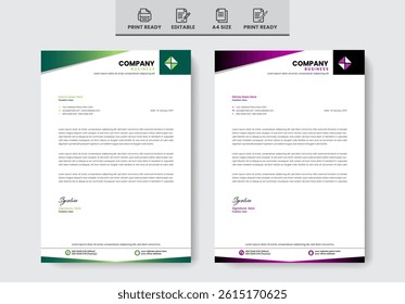professional creative Letterhead design idea
