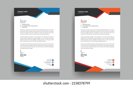 Professional Creative Letterhead Design Template