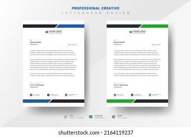 Professional Creative Letterhead Design Template