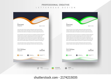 Professional Creative Letterhead Design Template