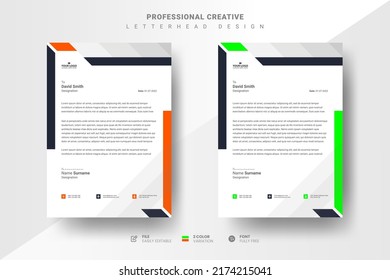 Professional Creative Letterhead Design Template