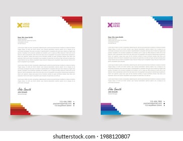 Professional creative letterhead template design for your business