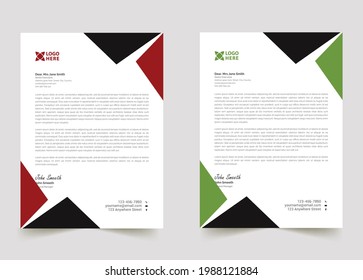 Professional creative letterhead template design for your business