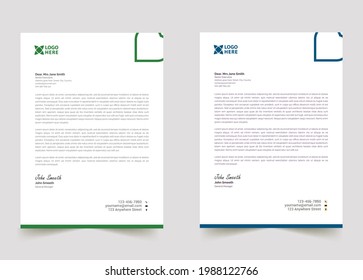 Professional creative letterhead template design for your business