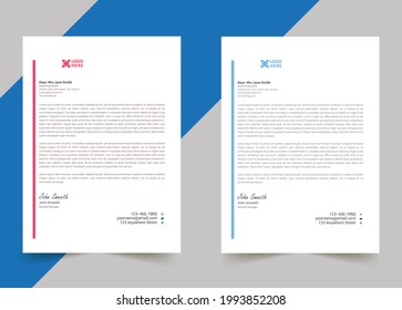 Professional creative letterhead template design for your business