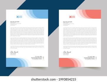 Professional creative letterhead template design for your business
