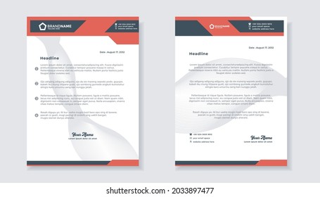 Professional creative letterhead template design for business Free Vector design