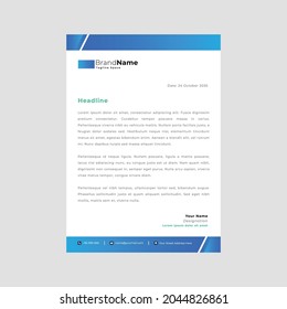 Professional creative letterhead template design for your business