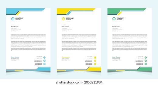 Professional creative letterhead template design for your business