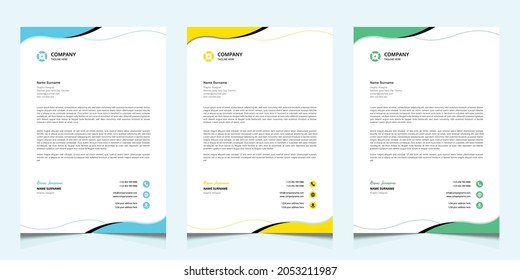 Professional creative letterhead template design for your business