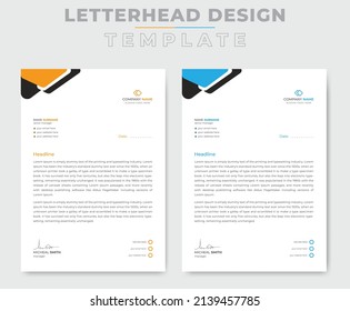 Professional creative letterhead template design for your business