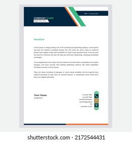 Professional Creative Letterhead Template Design